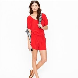 NWT J.Crew silk hammock romper